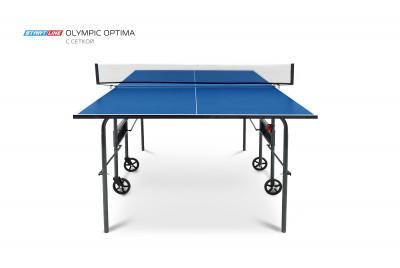 Стол теннисный Olympic Optima Синий с сеткой
